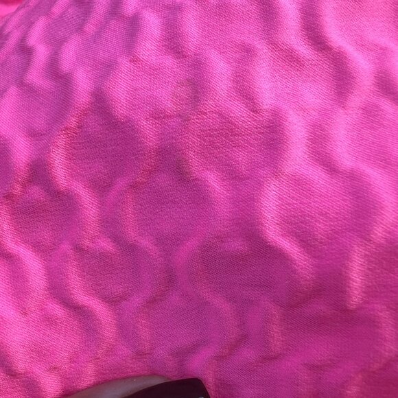 $2700 PRADA TEXTURED DUCHESS A-LINE NEON PINK DRESS SIZE 44 IT / 8 US - Picture 11 of 11